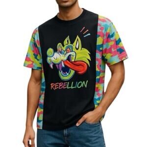 Rage of a Rebellion Vintage Space Wolf Camo Designer T-Shirt Large